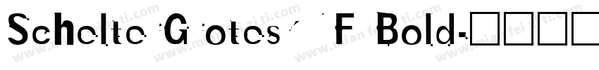 SchelterGroteskNF Bold字体转换